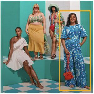 NWT Rhode Jumpsuit x Target Floral Print Bell Sleeve Cutout